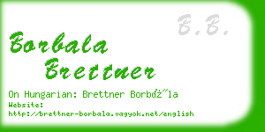 borbala brettner business card